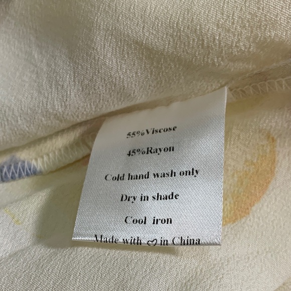 New VRG GRL Love Language Bias Cut Midi Sun Dress Floral AU Size 4‎ US 0 - Picture 9 of 11